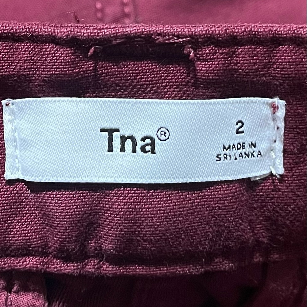 TNA Women's Maroon Cargo Pants - Picture 3 of 9